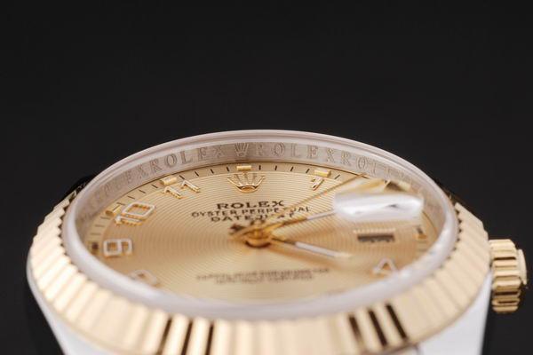 Rolex Datejust Swiss Mechanism Golden Surface Watch-RD2377
