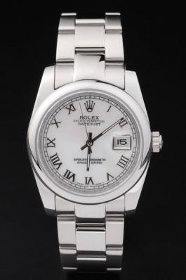 Rolex Datejust Swiss Mechanism Silver&White Watch-RD2380