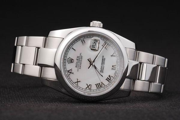 Rolex Datejust Swiss Mechanism Silver&White Watch-RD2380