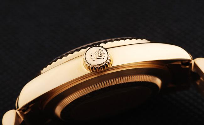 Rolex Day-Date 33 mm Gold Cutwork Watch-RD2946