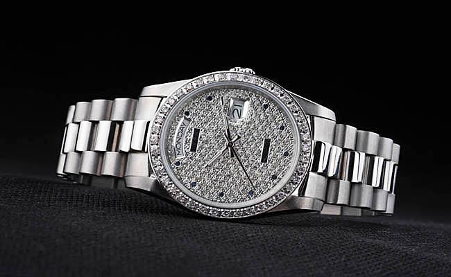 Rolex Day-Date Diamond Cutwork 37mm Men Watch-RD3841