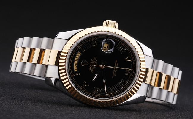 Rolex Day-Date Golden&Black Surface Watch-RD2879