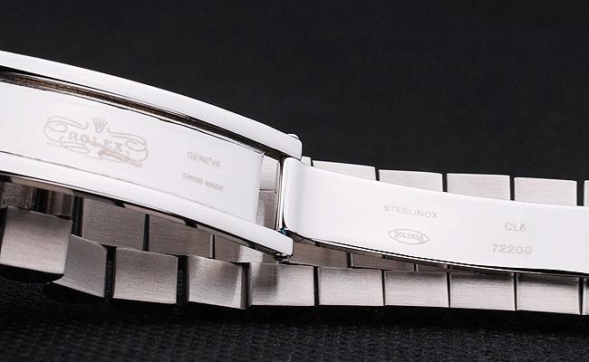 Rolex Day-Date Silver Cutwork Black Surface Watch-RD3818