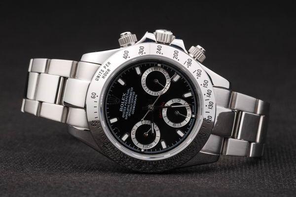 Rolex Daytona Mechanism Black Stainless Steel Watch-RD2422