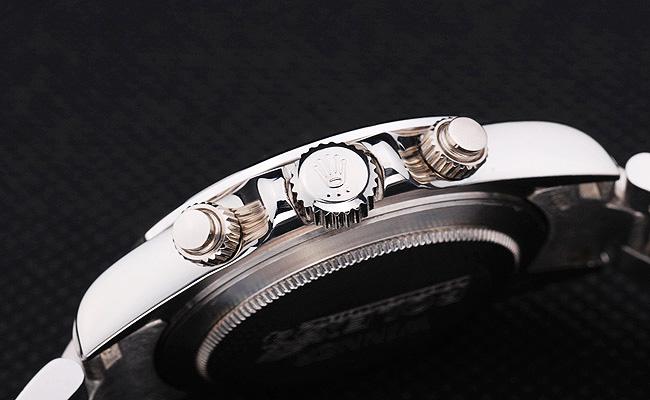 Rolex Daytona Mechanism Silver Bezel Black 39mm Watch-RD4014