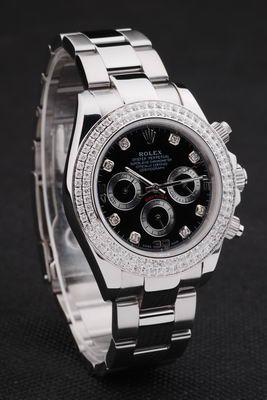 Rolex Daytona Mechanism Silver Bezel&Black 39mm Watch-RD4014