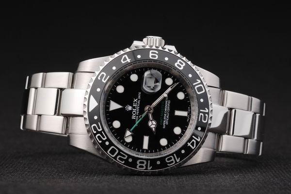 Rolex GMT-Master II Black Stainless Steel Men Watch-RM2418