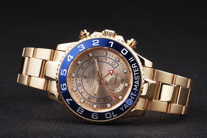 Rolex Yacht-Master II Blue&Golden Watch-RY3343