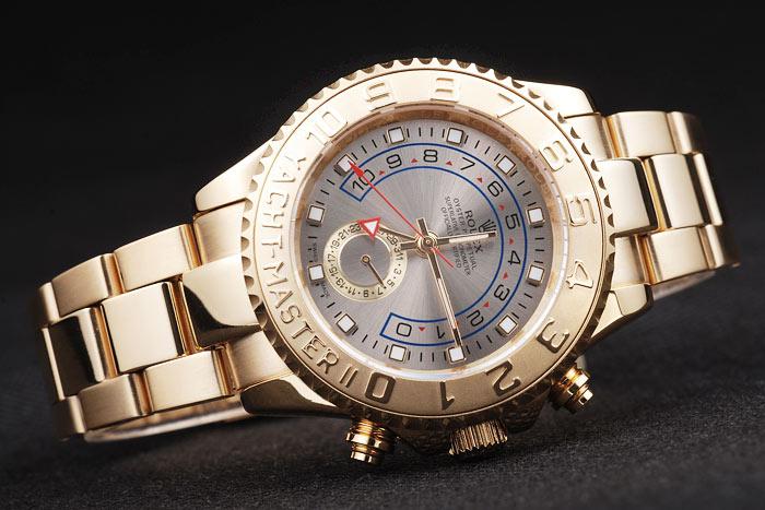 Rolex Yacht-Master II Golden Bezel&White Surface Men Watch-RY333