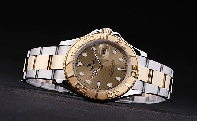 Rolex Yacht-Master II Golden Surface Cutwork Men Watch-RY3901