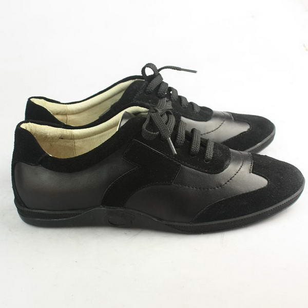 Salvatore Ferragamo Suede with Lambskin Sneaker Black