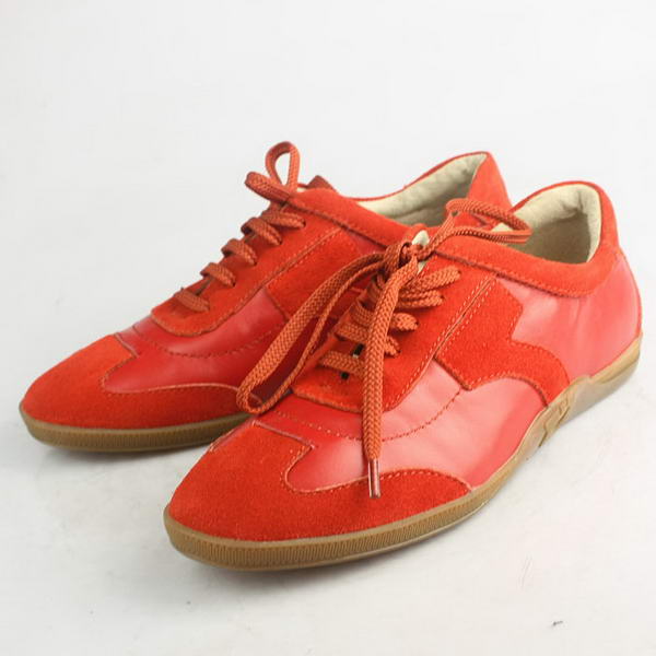 Salvatore Ferragamo Suede with Lambskin Sneaker Red