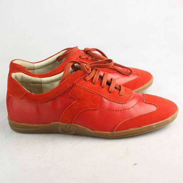 Salvatore Ferragamo Suede with Lambskin Sneaker Red