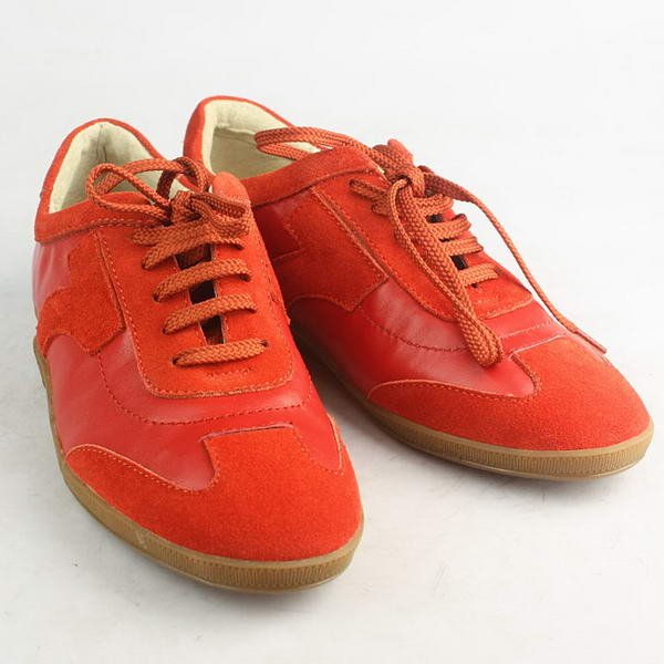 Salvatore Ferragamo Suede with Lambskin Sneaker Red