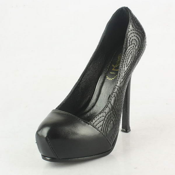 Yves Saint Laurent Stitching Pumps Black