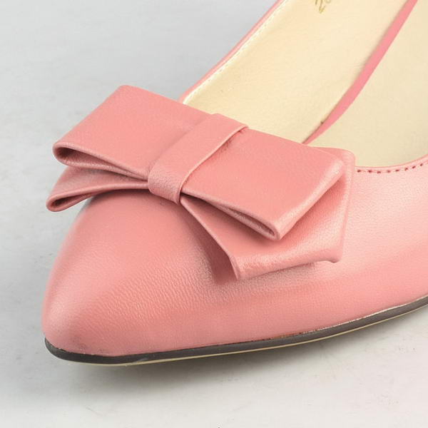 miu miu Sheepskin Leather Bow Point Toe Pump Pink