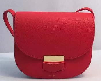 Pelle Celine Trotteur Borsa in pelle di vitello rosso CTA8002