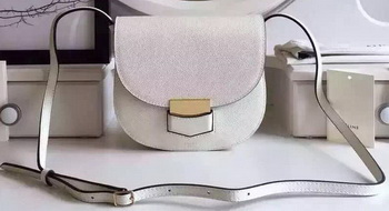 Pelle Celine Trotteur Borsa Litchi CTA4298 Bianco