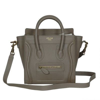 Celine Boston Bag Cuoio Grigio Sorriso