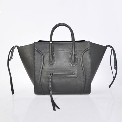 Celine Boston bovina Grigio Borse