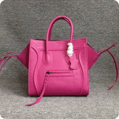 Celine Boston Deep Rose Borse Suede Piazza