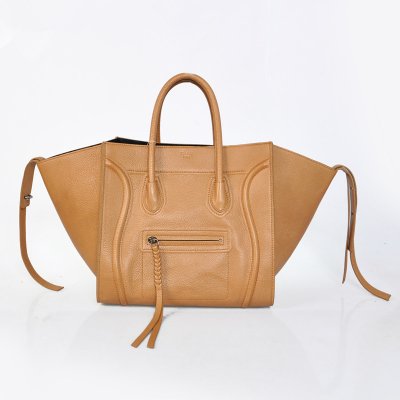 Celine Boston Terra Giallo Borse bovina