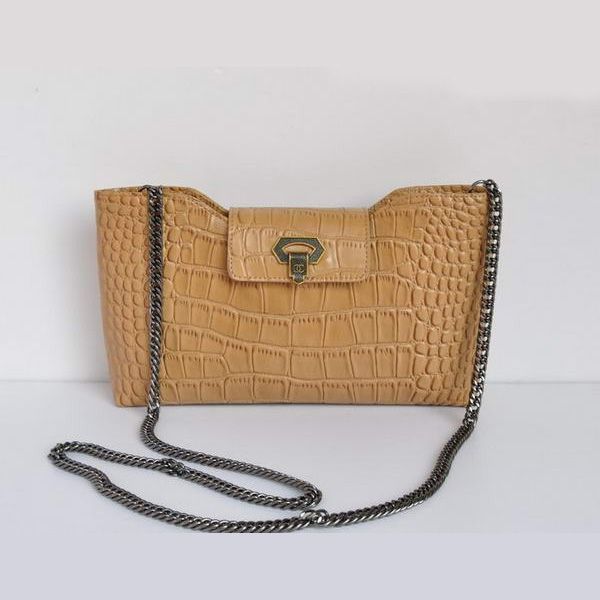 Borse Classic Chanel A50320 coccodrillo tracolla in pelle Apricot