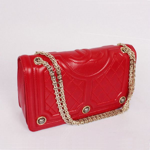 2014 New Chanel A67495 Clutch in pelle di vitello rosso