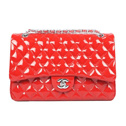 Nuovi Chanel Patent borse in pelle di mucca 1113 Rosso