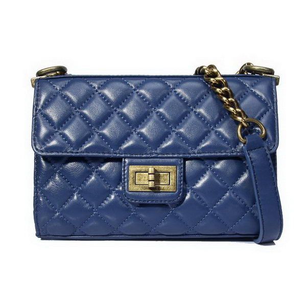 Chanel Classic Flap Borse pelle di pecora A61548 Blu