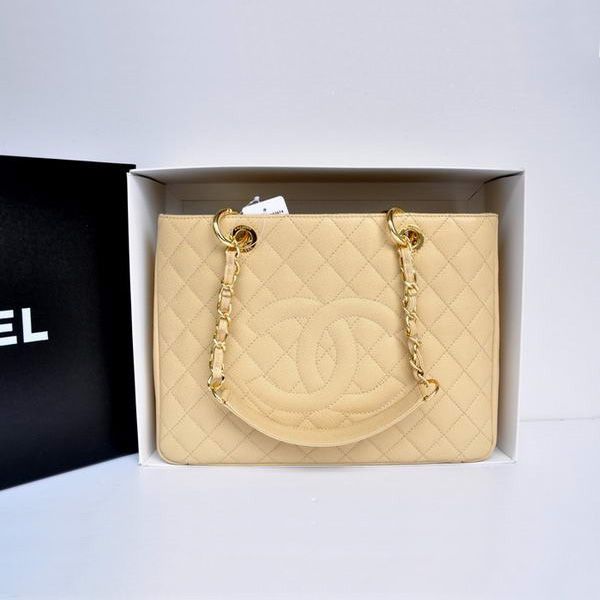 Borsa Chanel A50995 Original Caviar spalla in pelle di albicocca