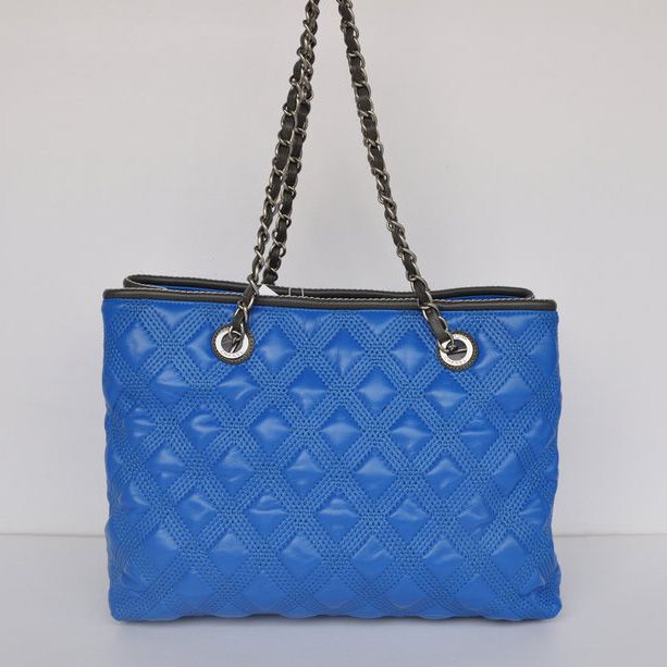 Chanel Classic Shoulder Borse A66526 Blu