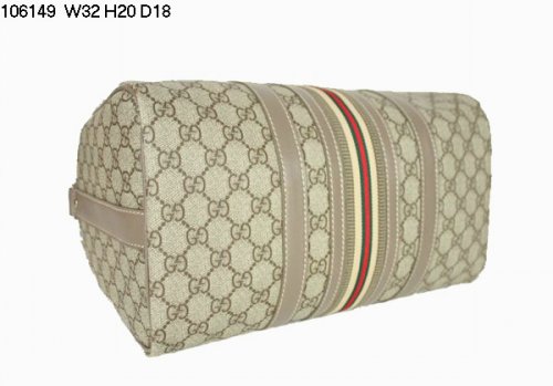 Gucci GG 106149 kaki Top Maniglie Gucci Medium Boston Bag