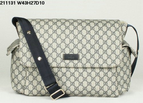 Gucci 211131 FP48N 4075 Messenger Diaper Bag Blu