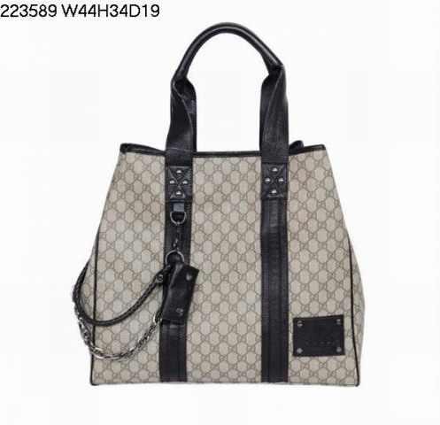 Gucci 223.589 nuovo arrivo Coffeee Canvas Tote Borse