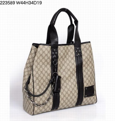Gucci 223.589 nuovo arrivo Coffeee Canvas Tote Borse