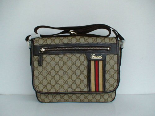 Gucci Outlet 240.801 uomini borsa a tracolla di albicocche