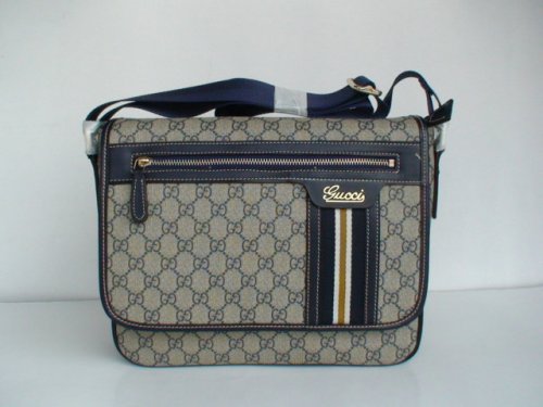 Gucci Outlet 240.801 uomini borsa a tracolla blu