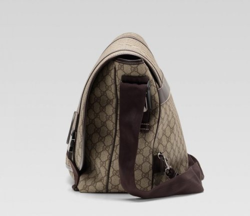 Gucci Borsa a tracolla grande con interblocco G 246334 in Beige