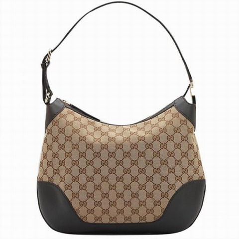 Gucci Charlotte Medium Hobo 211810 Beige / Marrone