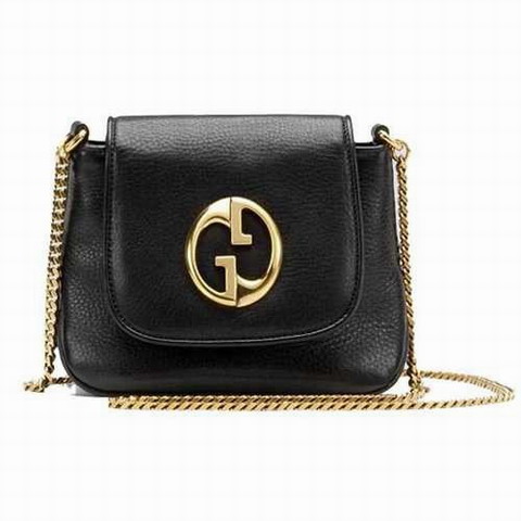 Gucci Outlet 1973 Piccola Borsa a tracolla 251821 Nero