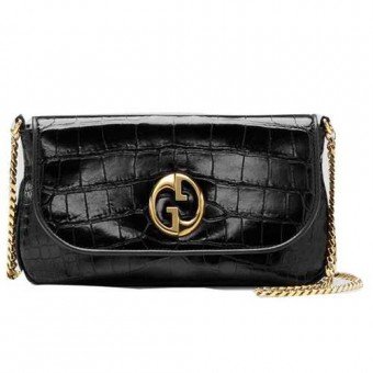 Gucci Outlet 1973 Media Shoulder Bag 251820 Nero