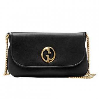 Gucci Outlet 1973 Media Shoulder Bag 251820 Nero