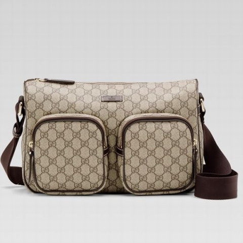 Gucci Borsa a tracolla 246881 in luce beige / ebano