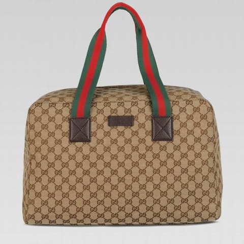 Gucci Outlet piccolo pieghevole borsa da viaggio 153240 in beige