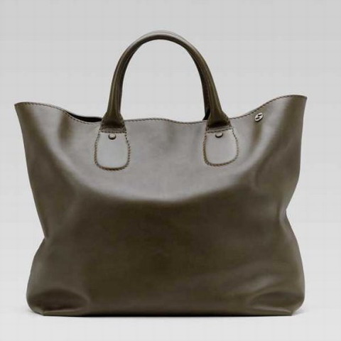 Gucci Tote con Metal interblocco Particolare G 256091 in Militar