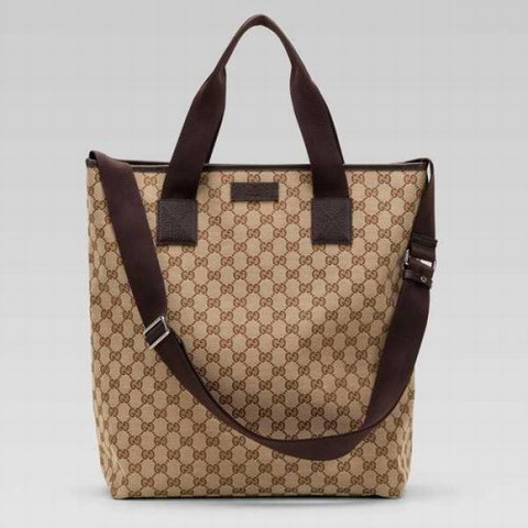 Gucci Tote 256099 nel Beige / Marrone