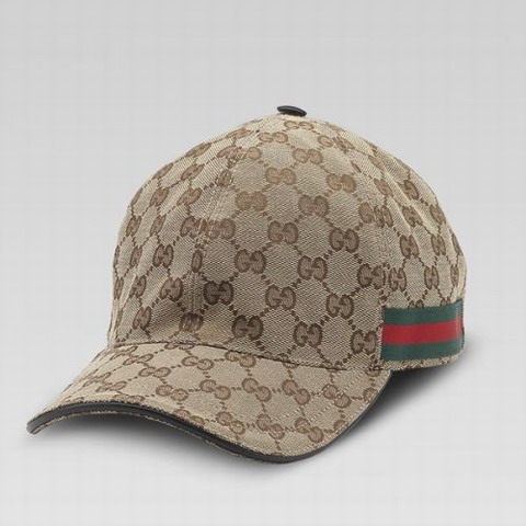 Gucci Outlet cappello da baseball con mer 200035 in Beige / Marr