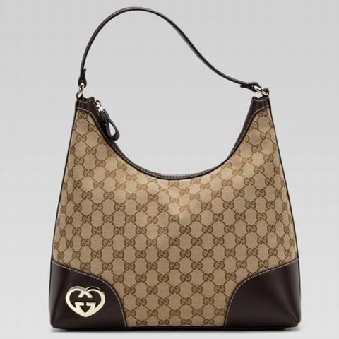 Gucci Bella Medium Hobo 257070 in Beige / Marrone