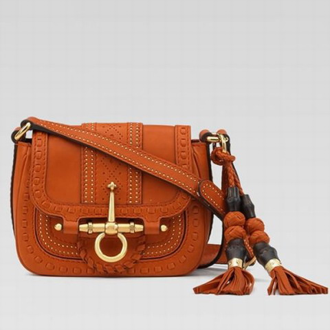 Gucci Outlet Snaffle Bit Borsa da spalla piccola 263.956 a Orang